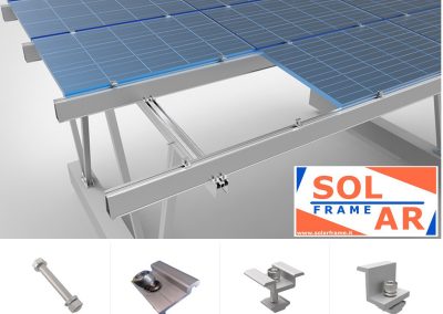 progetto struttura carport NovaSol alluminio pannelli solari fotovoltaici solarframe