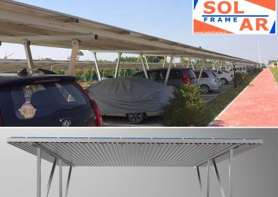 carport pensilina pannelli solari fotovoltaici struttura carport parking parcheggio solarframe madelux