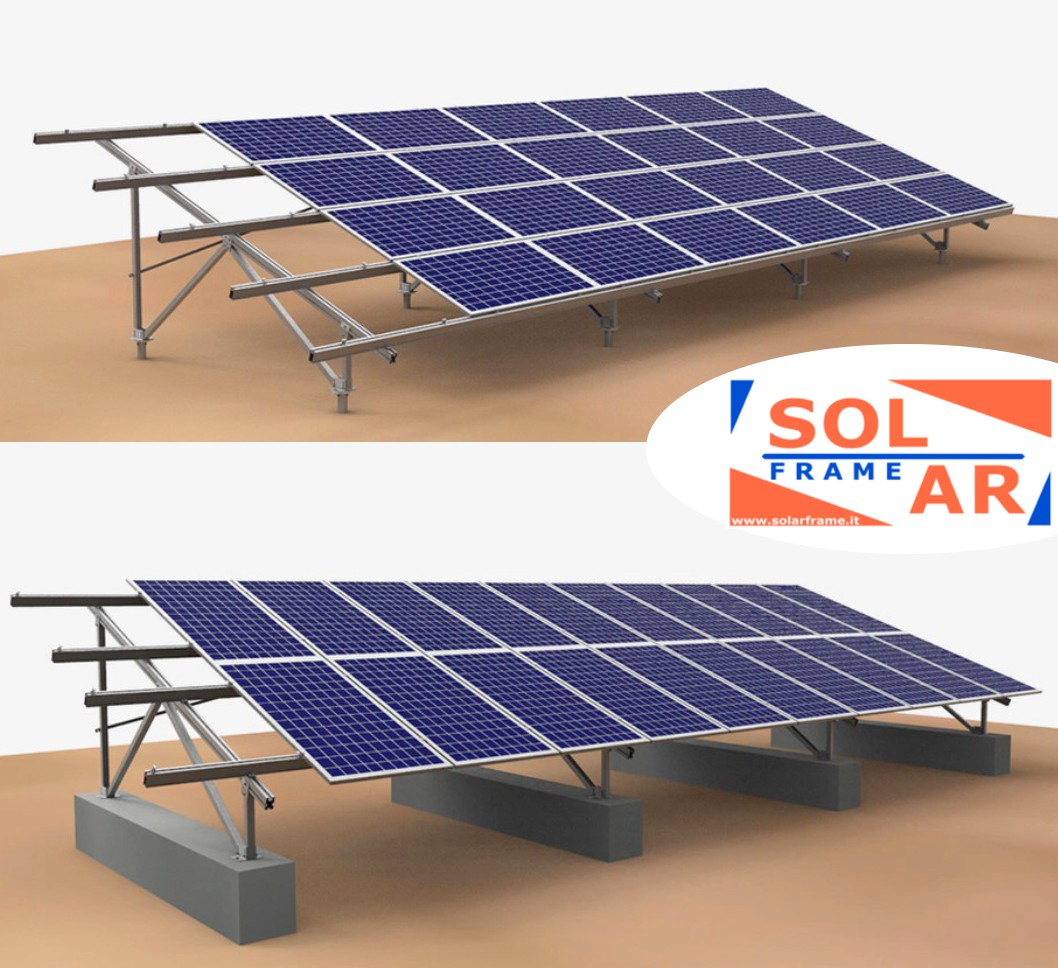 carport pensilina pannelli solari fotovoltaici struttura