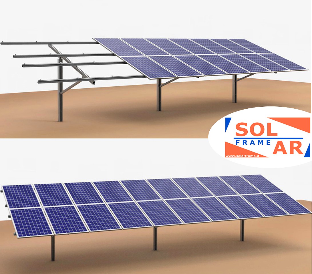carport pensilina pannelli solari fotovoltaici struttura a terra pensilina tettoia