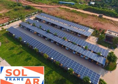 carport pensilina pannelli solari fotovoltaici struttura carport parking parcheggio solarframe madelux