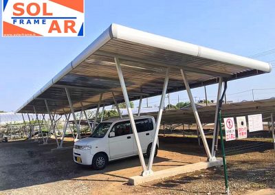 carport pensilina pannelli solari fotovoltaici struttura carport parking parcheggio solarframe madelux box