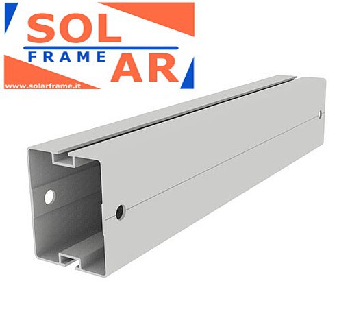 profilo alliminio per struttura sostegno carport piantone pannelli solari fotovoltaici