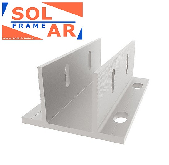 profilo alluminio per struttura sostegno carport piantone pannelli solari fotovoltaici piastra giunto piantone