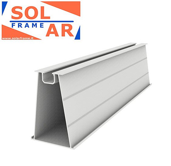 profilo alliminio per struttura sostegno carport piantone pannelli solari fotovoltaici traversa